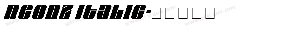 Neonz Italic字体转换